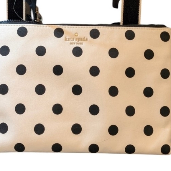 NWT Kate Spade ♠️ black & white polka dot Clare See Through Small Backpack main image 10